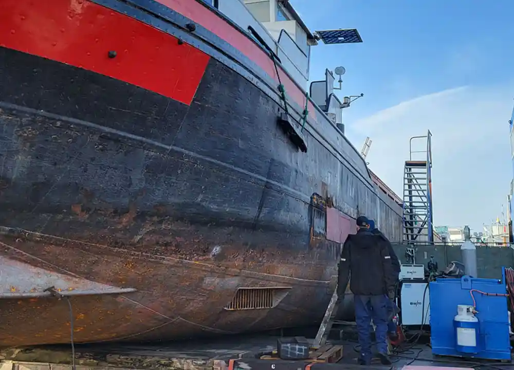 schroevendok van VPG Scheepsservice.